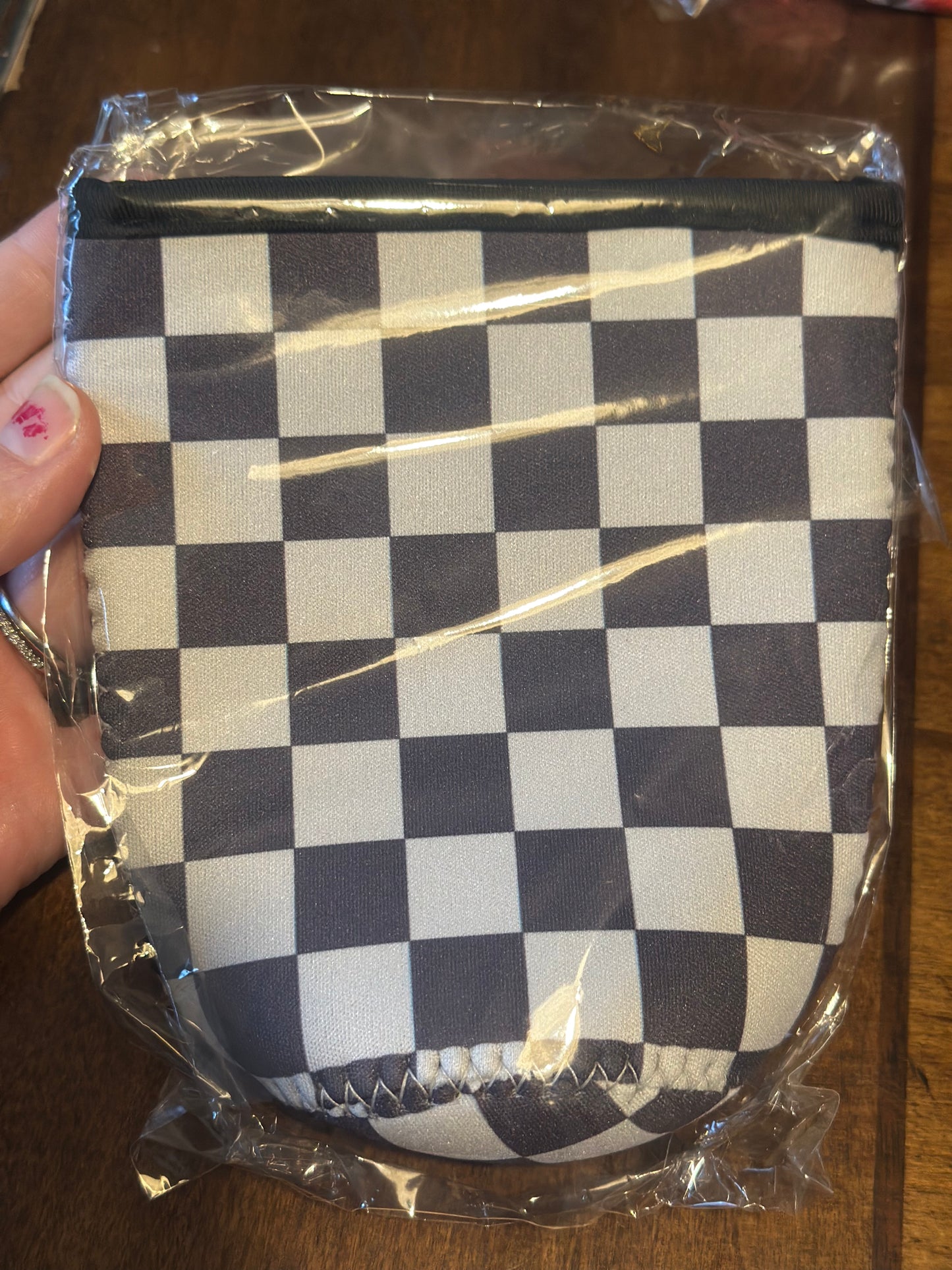 Black and white checkered