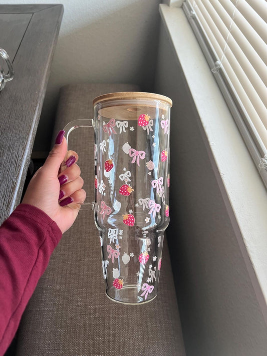 Glass 40oz tumblers