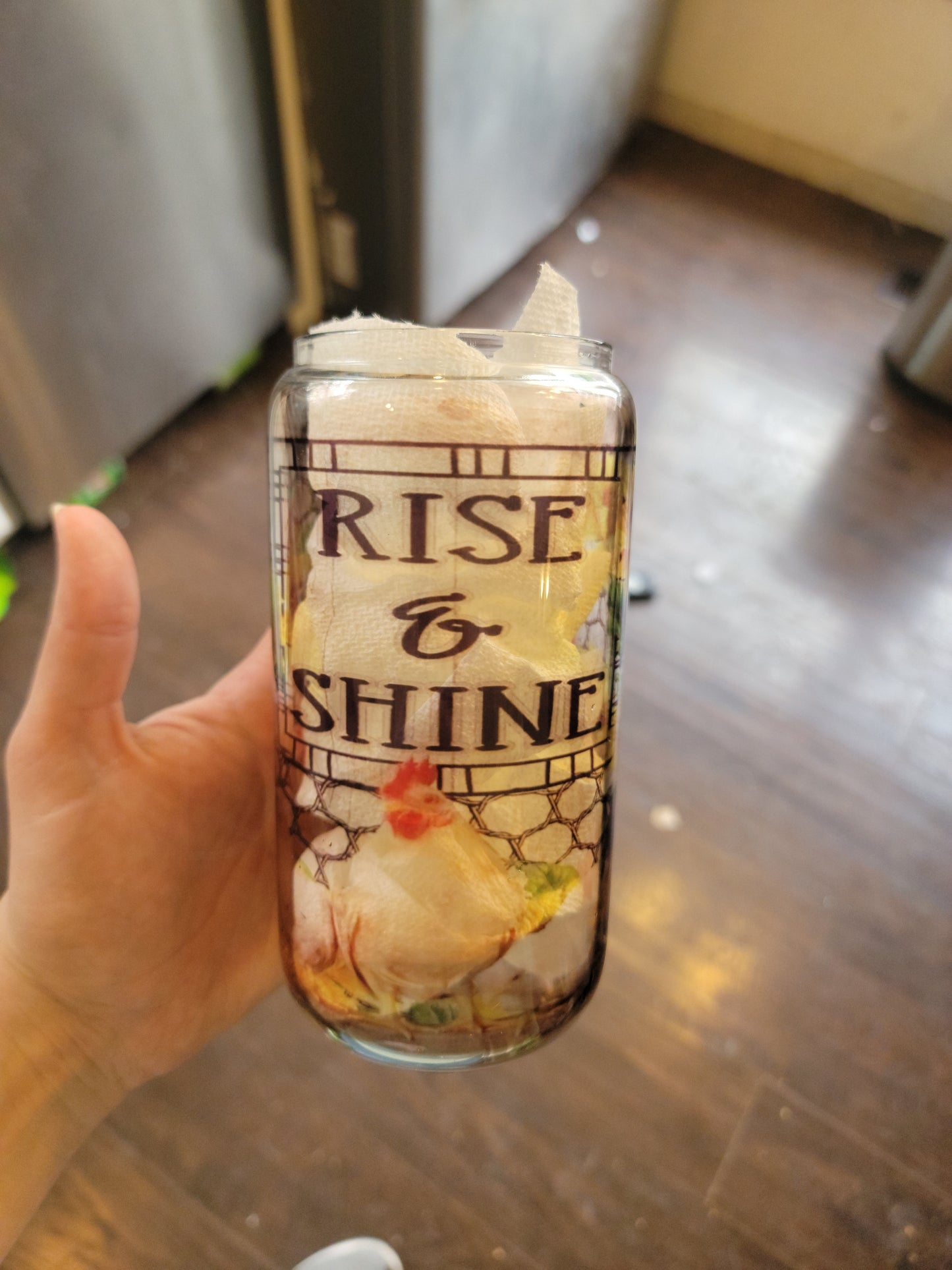 Rise and shine chicken beer can