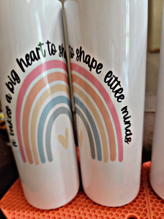 Little minds skinny tumbler