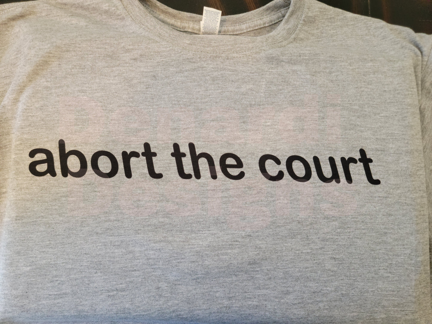 Abort the court